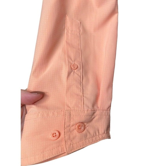 Reel Legends NEW Mens Fishing Shirt Size Large Vented Back Roll Tab Long Sleeves - Picture 8 of 13